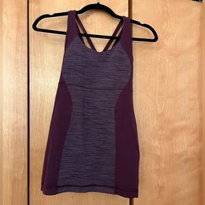 Lululemon yoga top burgundy S